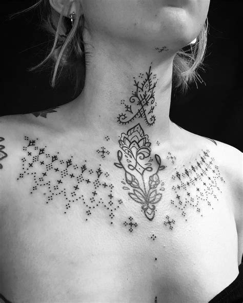 between chest tattoo female|Unique and Stylish In